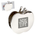 Chrome Metal Apple Memo/Card Holder